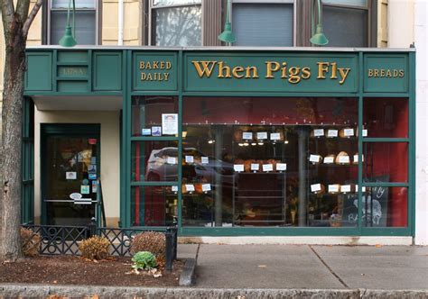 When pigs fly bakery - About. When Pigs Fly is an all natural bread bakery featuring over 25 flavors of breads baked fresh each day. We also bake Bavarian pretzels, a variety of cookies and we are making fresh donuts on weekends. We sell …